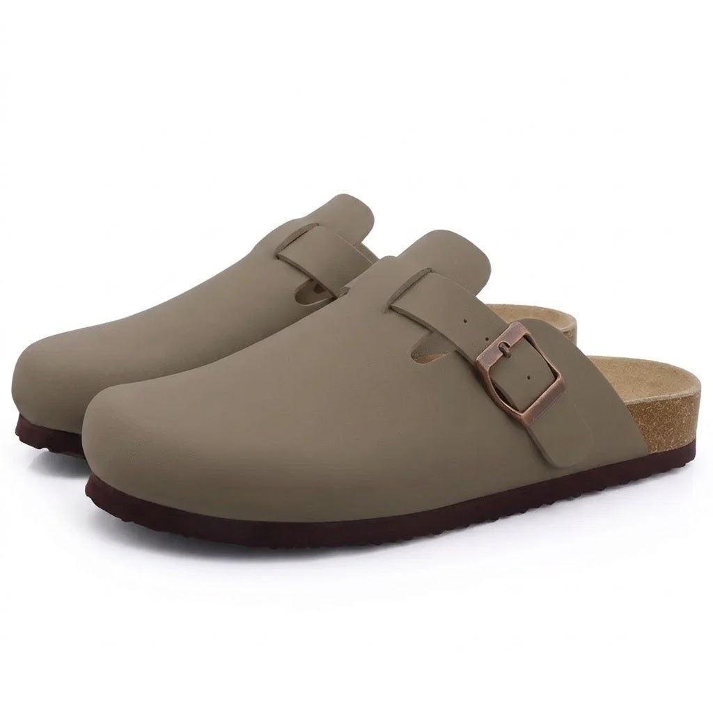 The Engadin Clog in Taupe