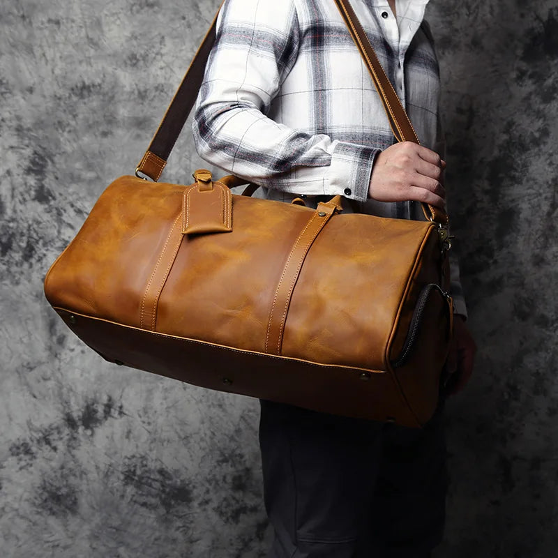 The Weekender worn on the shoulder