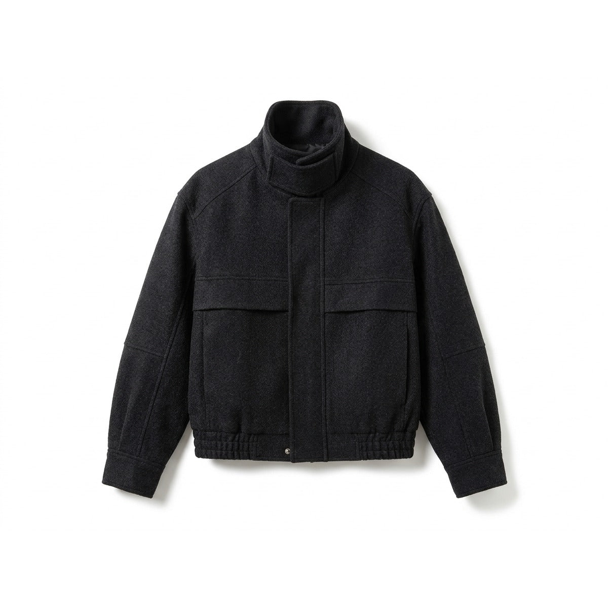 The Gstaad Jacket in Charcoal – front view